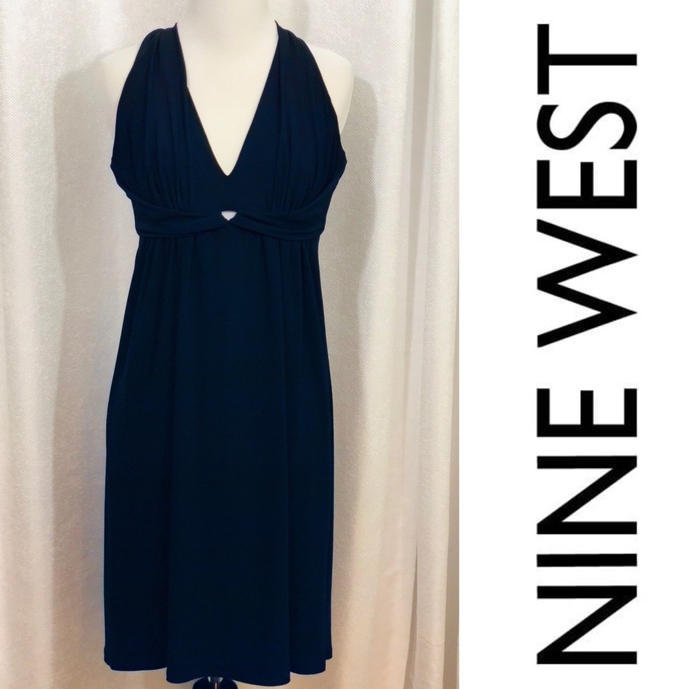 NINE WEST Halter Little Black Dress